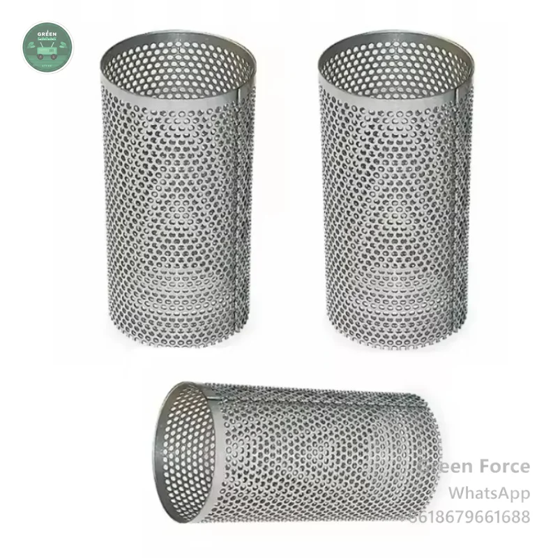 Stainless Steel 304 Perforated Filter Tube - Custom Length & Hole Pattern for Industrial Liquid Filtration Equipment