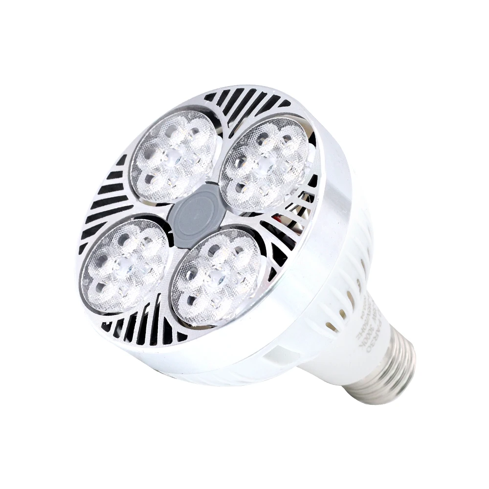 Bombilla LED PAR30 de 35W/45W E27, Súper Brillante, Ahorro de Energía, 220V, Foco, Luz Diurna, Proyector, Iluminación