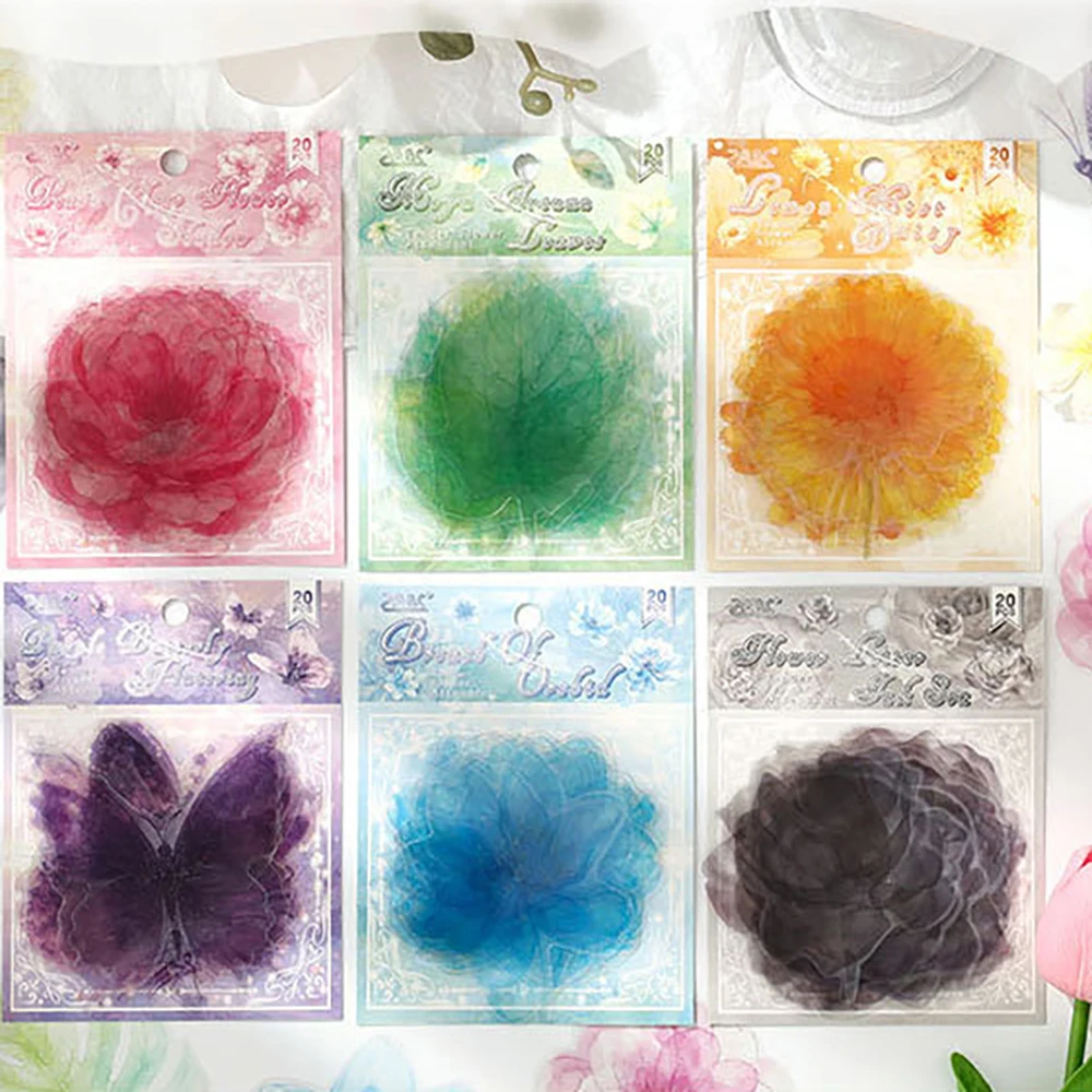

Набор наклеек Flower Series ins Wind Flower Butterfly, палатка ручной работы, декоративные наклейки «сделай сам»