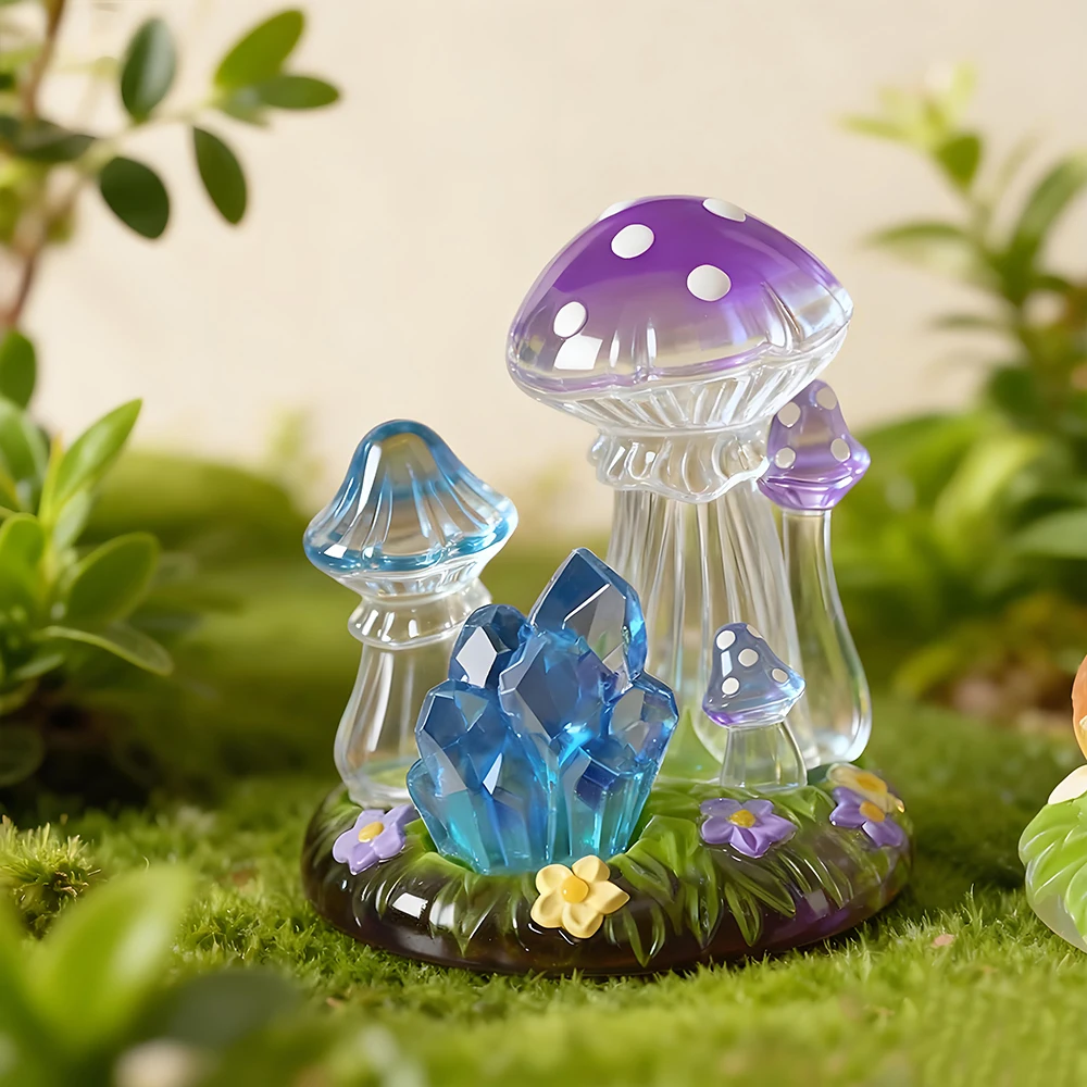 S0260 Mushroom Silicone Resin Epoxy Casting Mold DIY Plaster Miniatures Landscape Moldes Para Resina Epoxica for Table Decor