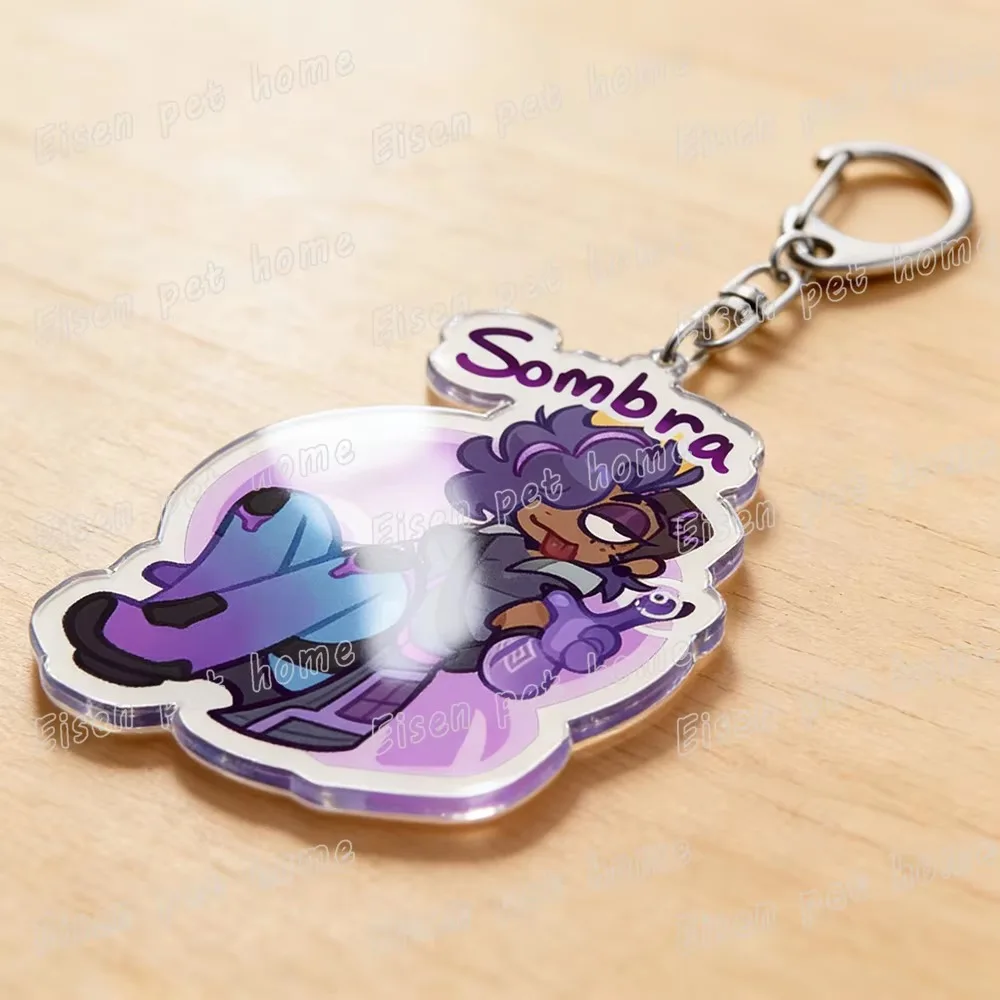 Game Ow Chibi Keychains for Women Accessories Bag Charm Mercy Dva Kiriko Cartoon Gaming Keyrings Jewelry Friends Birthday Gifts view 6