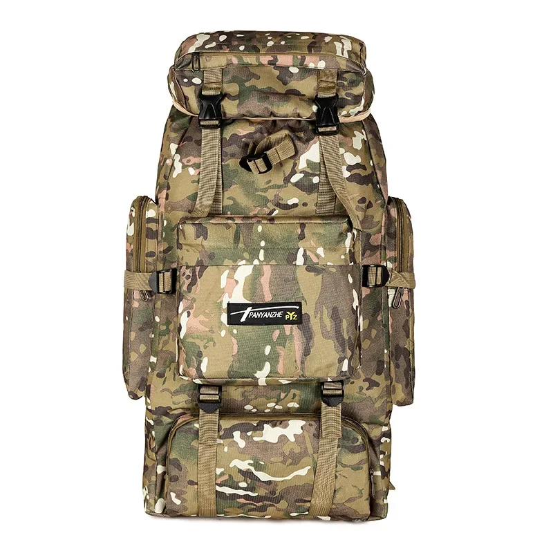 

70L Outdoor Backpack Waterproof Large Capacity Mountaineering Camouflage Camping Hiking Luggage Bag