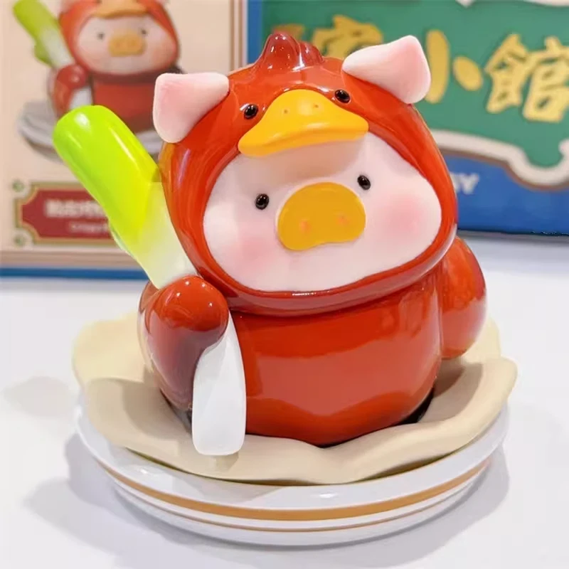 

Authentic Lulu Piggy Blind Box Figures Lu'S Restaurant Series Flocked Cute Desktop Ornament Child Collectible Gift Mystery Box
