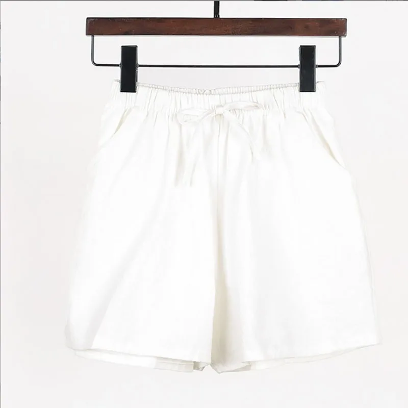 2026 Women's Clothing Shorts Summer new loose cotton crepe fabric student sports casual shorts women wide leg pants woman Shorts