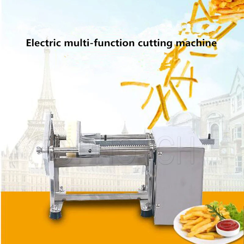 Electric Vegetable Cutter Horizonal Potato Strip Machine Stainless Steel Food Processors For Home Appliances