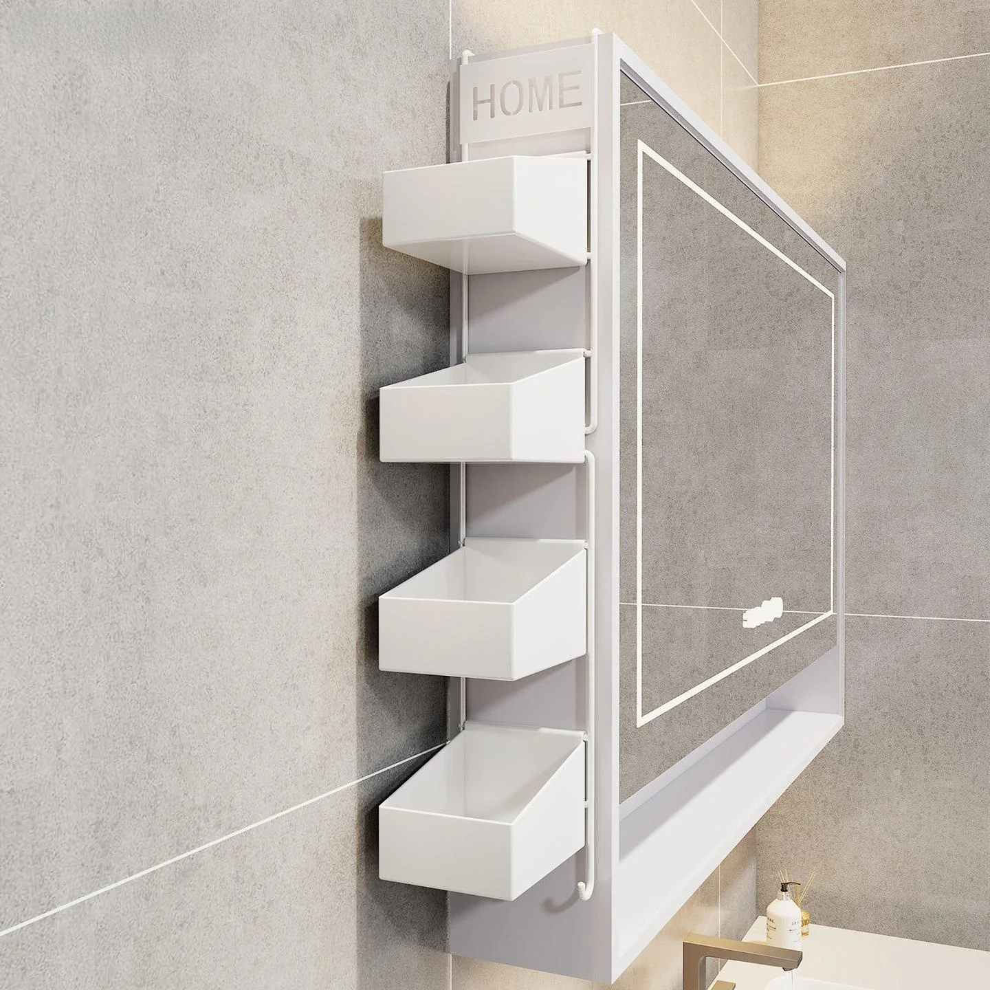 bathroom-mirror-cabinet-side-storage-box-cosmetic-toothbrush-cup-organizer-modern-multi-layer-iron-rack-no-drilling-required