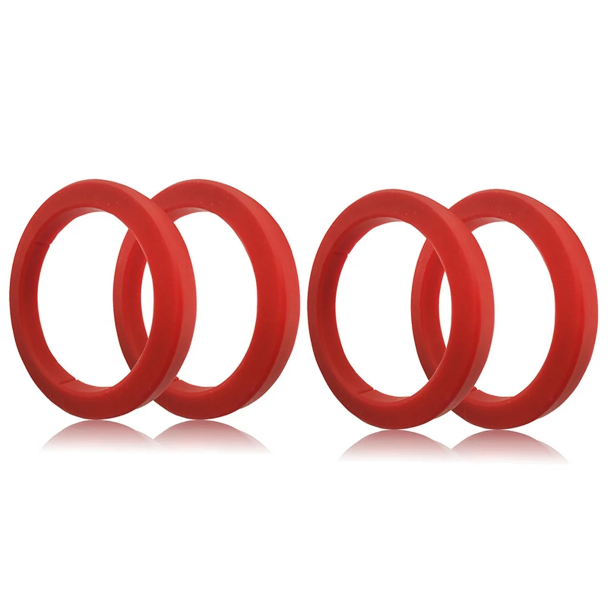 4 шт. прокладка группы головки 8 мм для кофемашины эспрессо E61-красное силиконовое кольцо, совместимое с EXPOBAR E61/KEES/WEGA # A66K