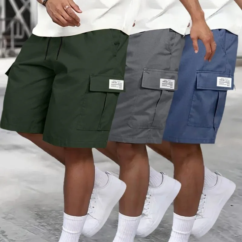 

D 18283 Split Design Cargo Shorts Workwear Pants Spring Season Other Material 100% Imported from Overseas Work Uniform Shorts