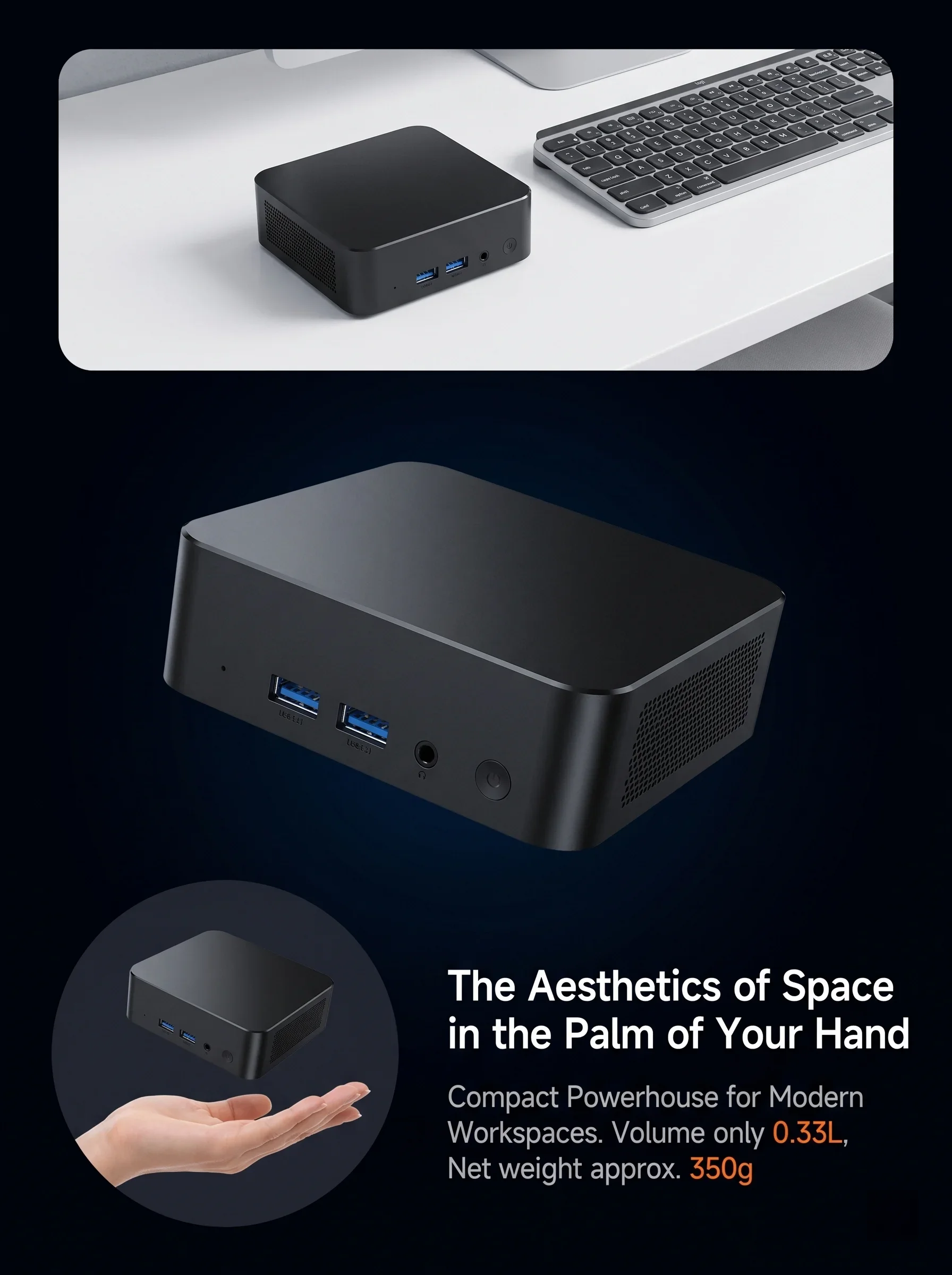 2026 New Intel Core I7 8650U Mini PC Windows 11 Pro 32GB+2TB Ultra Compact Silent Desktop Computer Dual HDMI Business Office