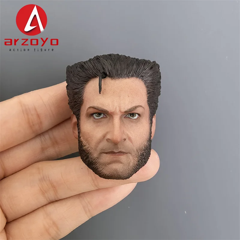 Głowa Hugh Jackmana w skali 1/6, rzeźba głowy żołnierza, model do rzeźbienia pasujący do figurek akcji 12-calowych.