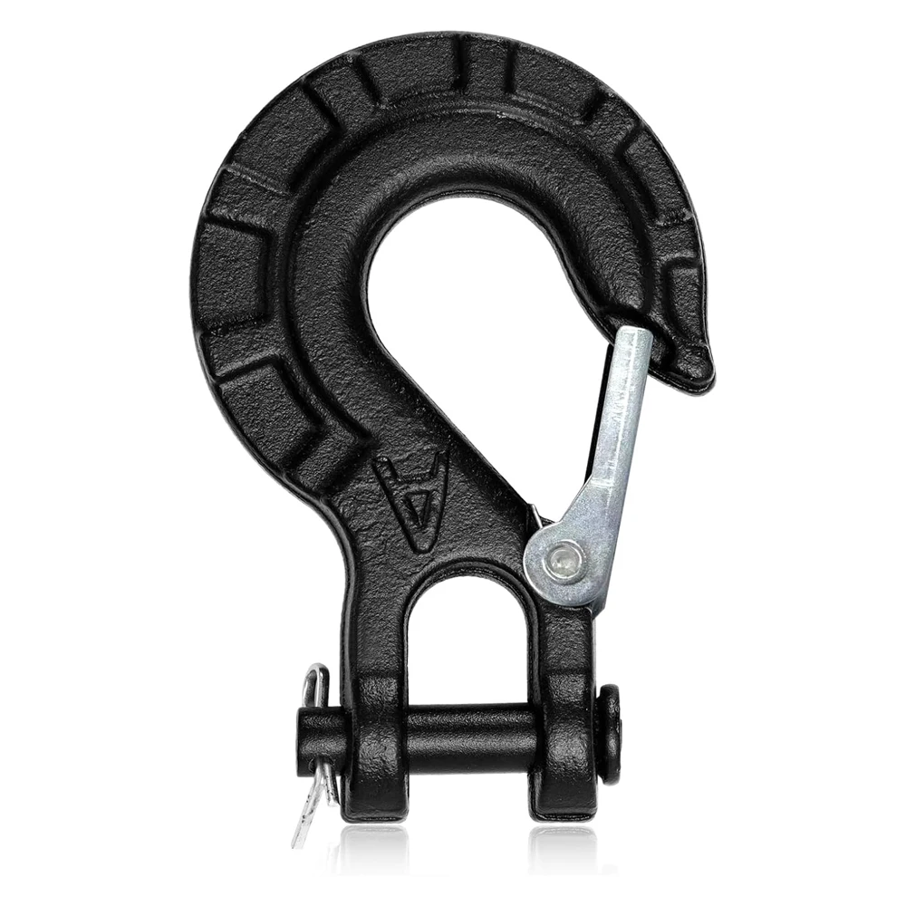 

Крюк лебедки из кованой стали, сверхмощный скользящий крюк, экстремальный крюк 5/16 дюйма для тросов лебедки