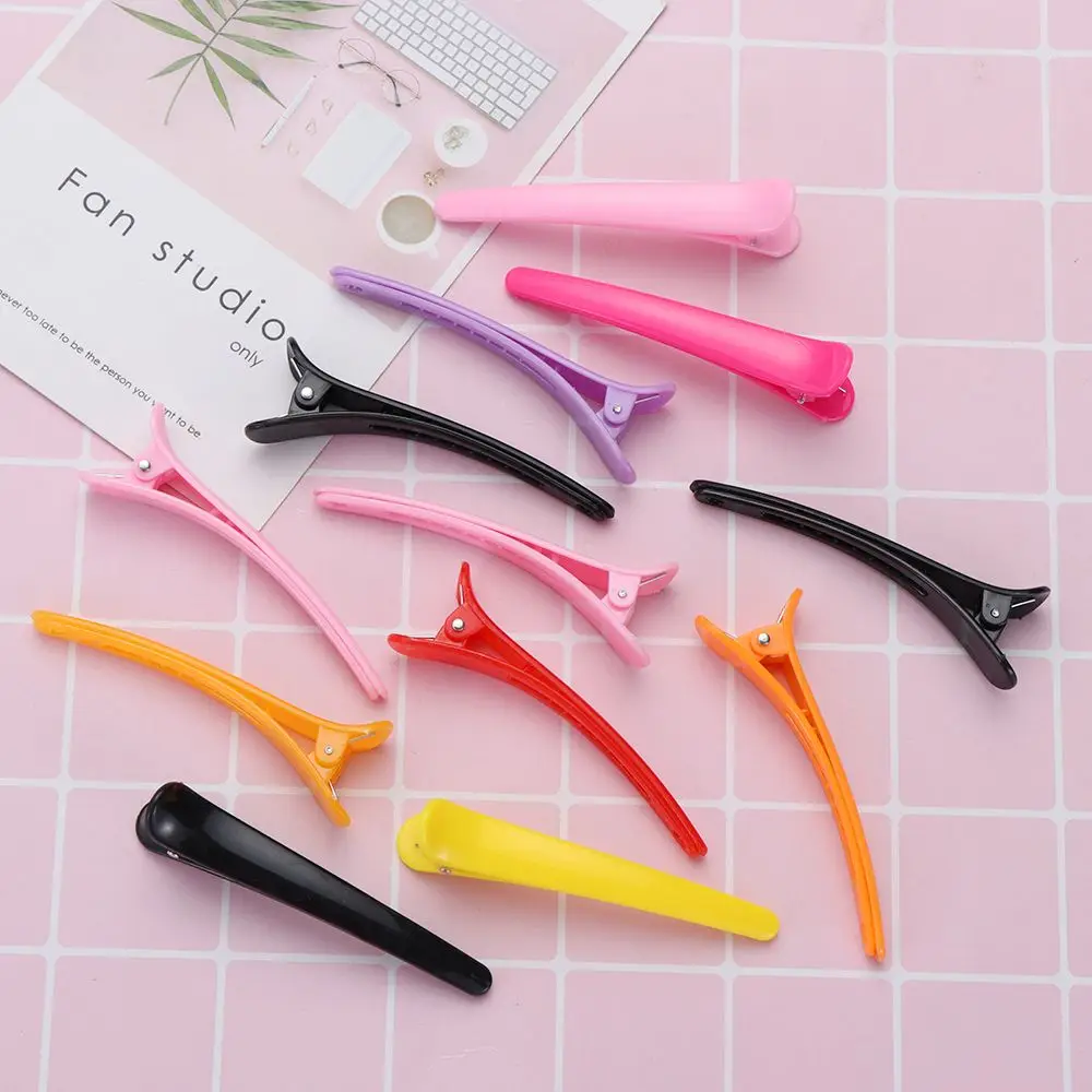 

10Pcs Dedicated Hairpins Hairdressing Salon Styling Hair Clips Basic Hair Clips Section Clamps Washing Shower Barrette