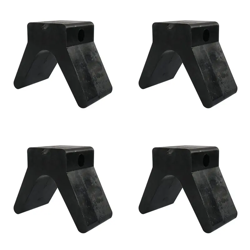 

Efficientt-4X V-Style Boat Trailer Bow Stop Block Trailer Rubber Bow Stop Non Marking Mounting Hole 2 Inch Width 4 Inch V-Span