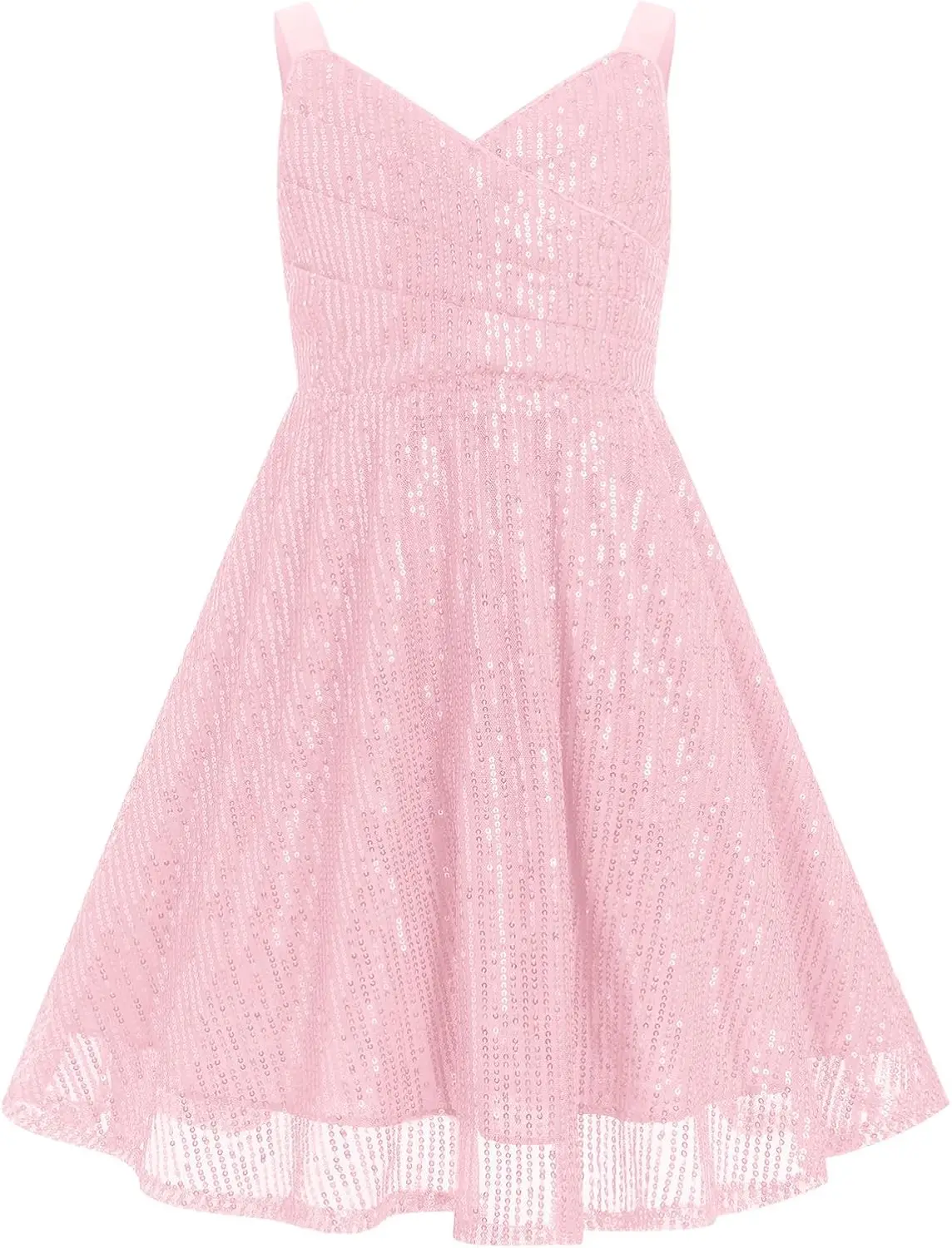 Vestido Formal Brillante para Niña, con Lentejuelas, para Baile Escolar, Baile de Graduación, Vestidos de Gala para Adolescentes, Trajes de Invitada para Bodas, Vestido de Princesa