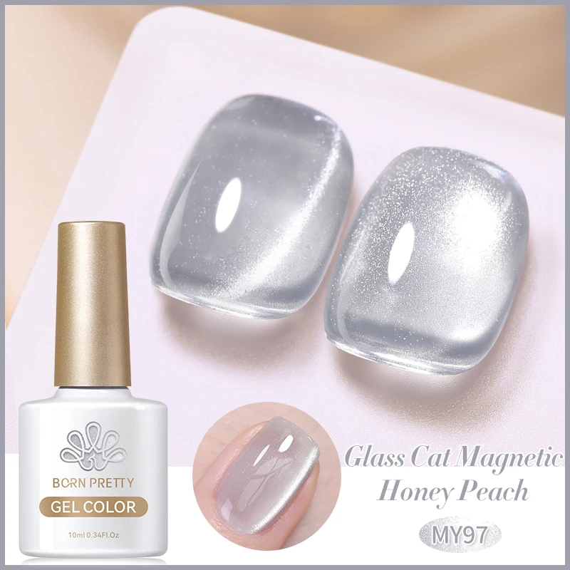1 Flasche BORN PRETTY 10 ml Water Light Cat Magnetischer Gel-Nagellack Semi Permanent Soak Off Crystal Gel-Nagellack für Nägel Maniküre