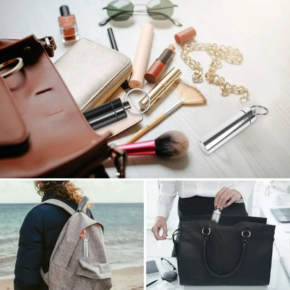 Nieuwe Metalen Tandenstoker Houders Aluminium Draagbare Pillendoosje Seal Up Waterdichte Tips Pil Containers Thuis