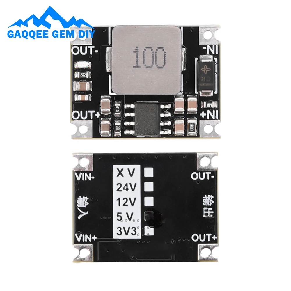 DC 6V~40V to DC 3.3/5/12V 5A Buck Module with Charge Protection Voltage Regulator Fast Charger Board 5A with Heat Sink Required