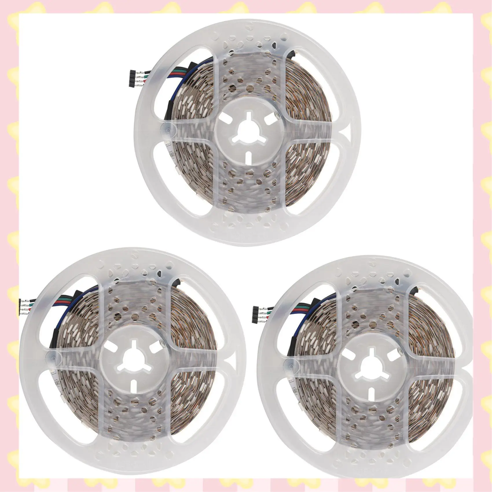 

AB51 3X RGB 300 5050 LED Flexible Light Strip Non-Waterproof DC12V 5M