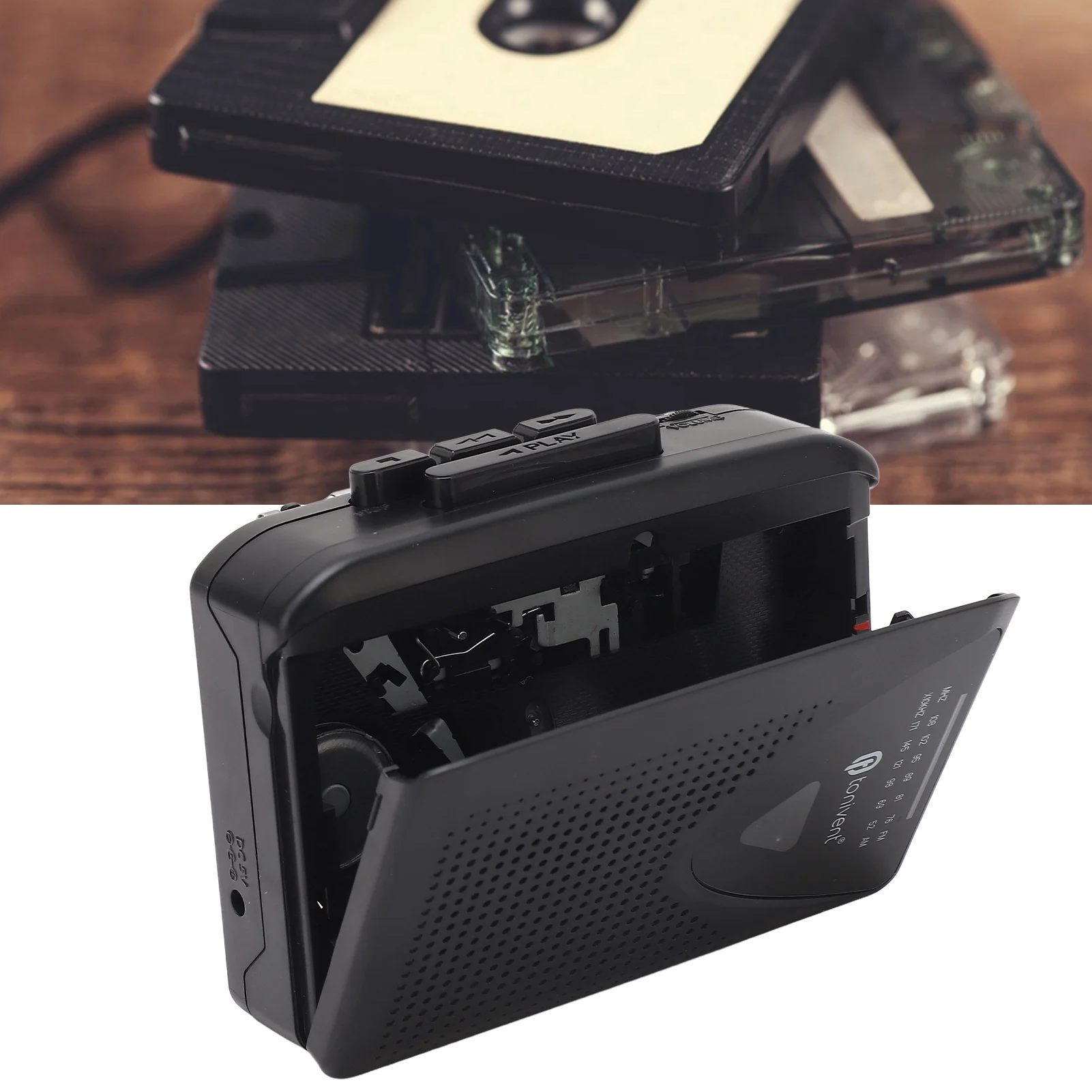 USB Cassette Player Portable Cassette Player FM AM Radio Stereo Cassette MP3 Tape Player with 3.5mm Jack and Speaker for Daily