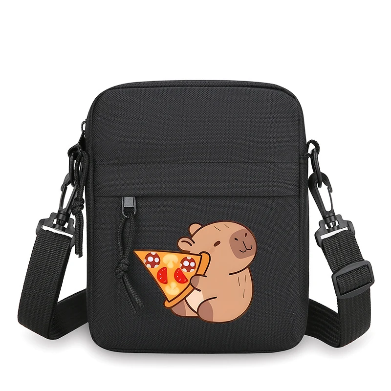Fun Capybara Women Men New Oxford Cloth Crossbody Bag Lightweight Fashion Shoulder Bag Cartoon Animal Capybara Messenger Bag