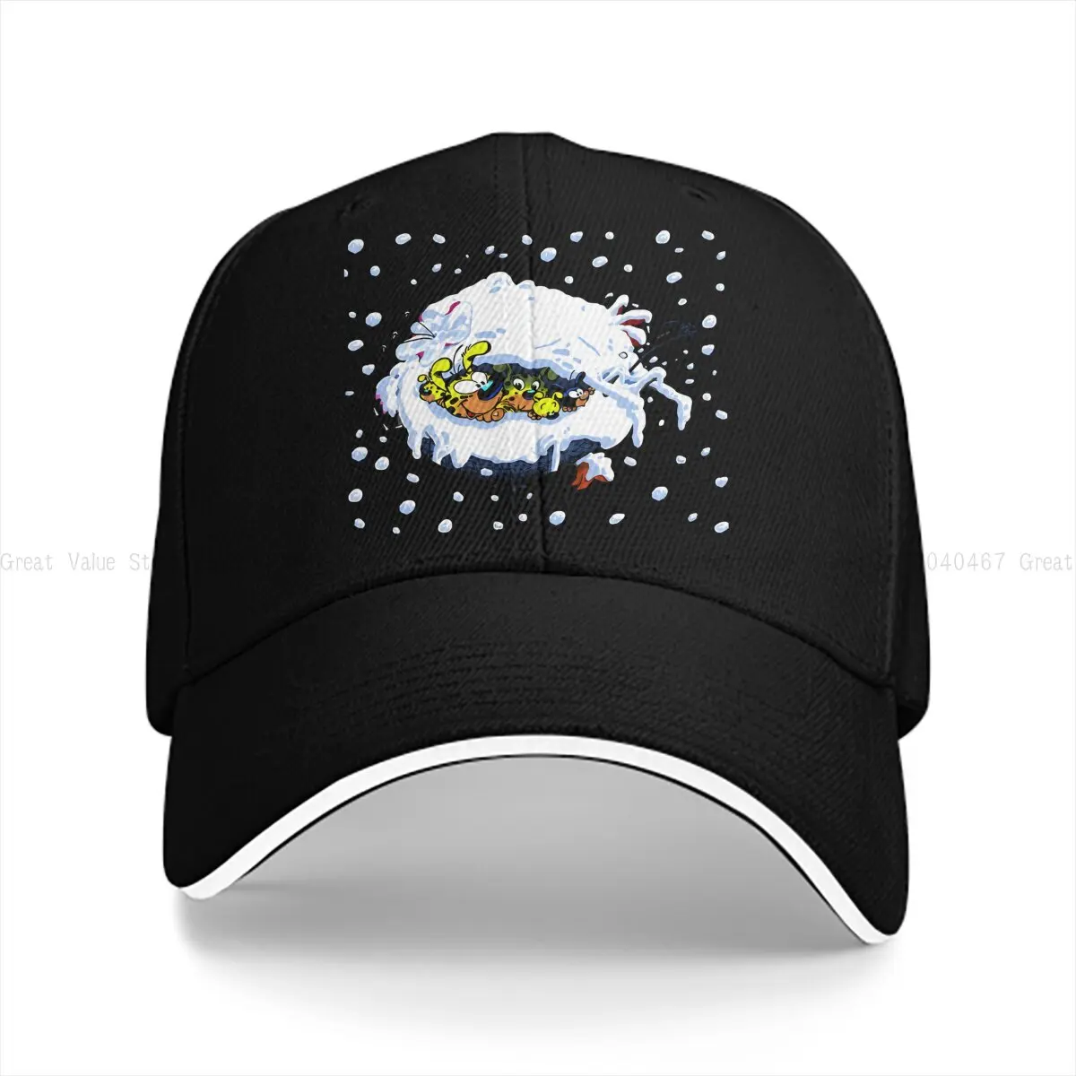 Pure Color Dad Hats Nest In The Winter Men's Hat Sun Visor Baseball Caps Marsupilami Cartoon Peaked Cap