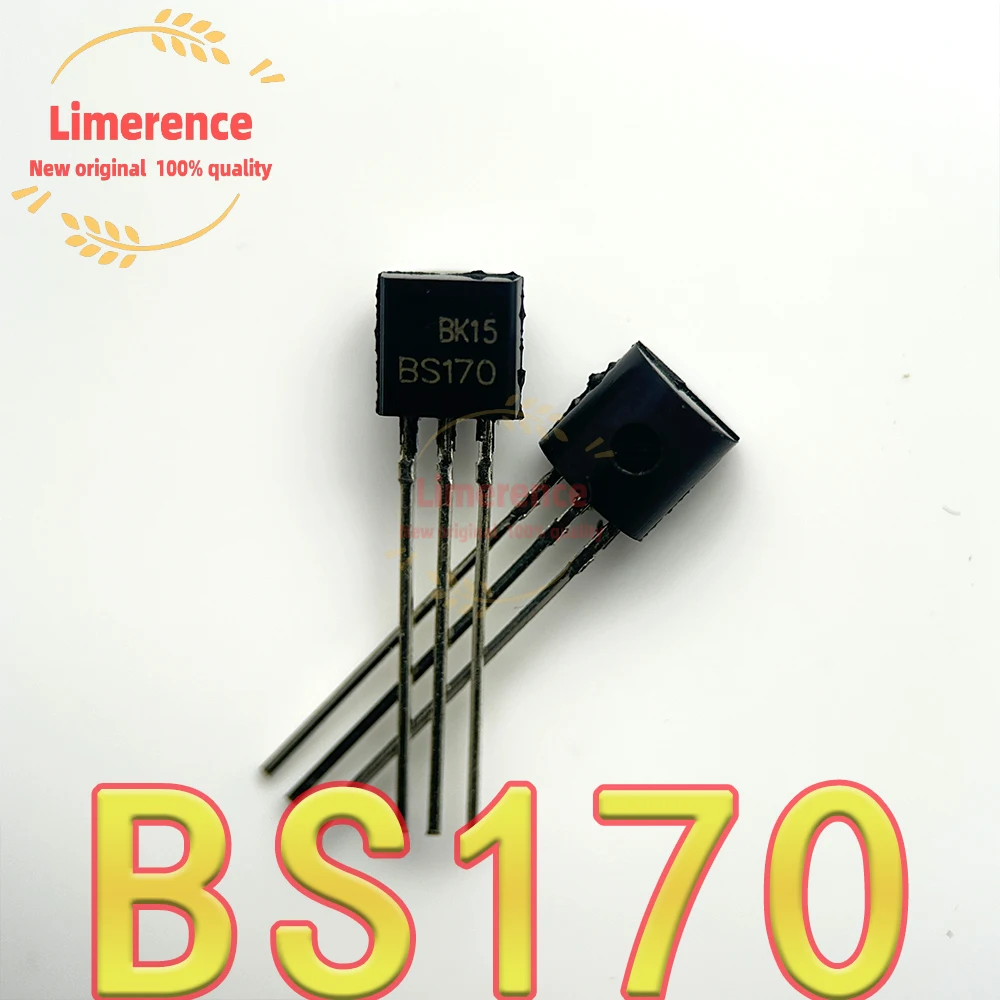 10pcs BS170 MOSFET N-Channel 60V 50mA TO-92 0.5A / 600V FET New Original
