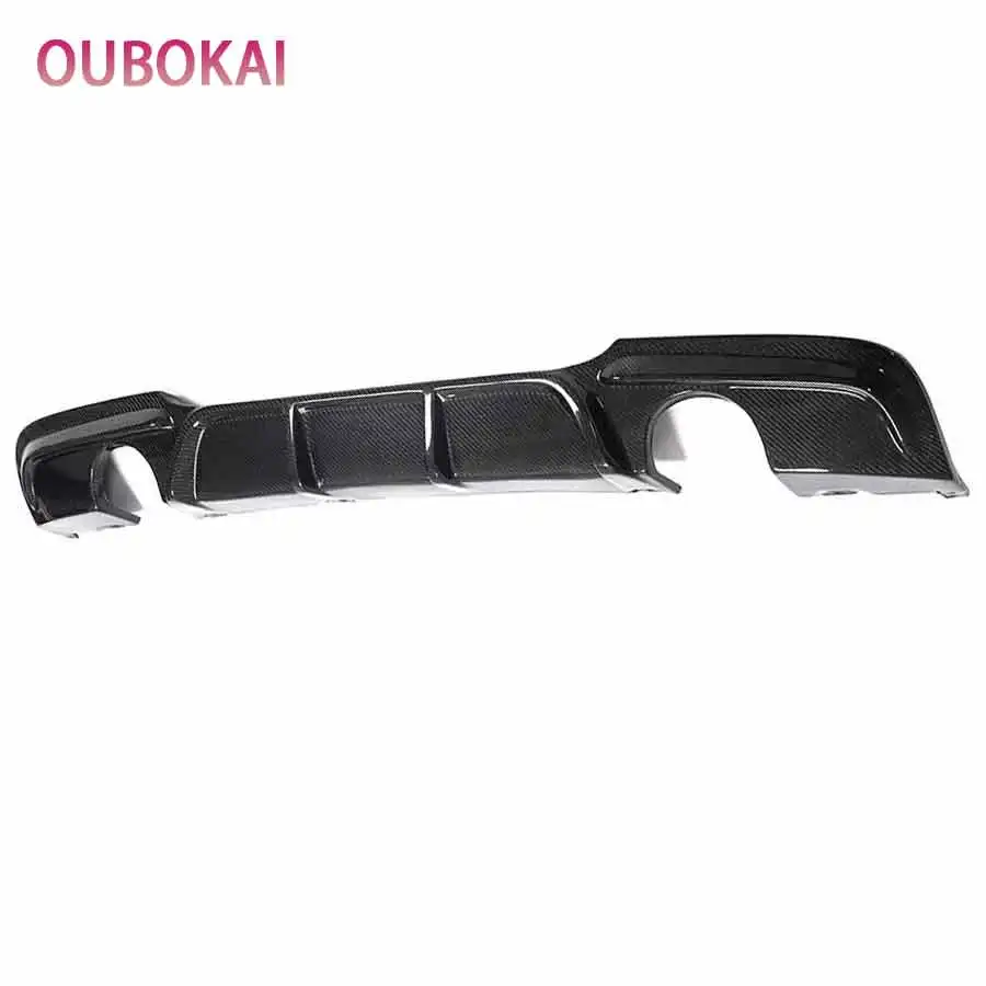 For BMW 3 Series E90 320 330 2005-2011 Carbon Fiber Car Rear Bumper Diffuser Rear Splitters Spoiler Back lip K Style Body Kit - view 4