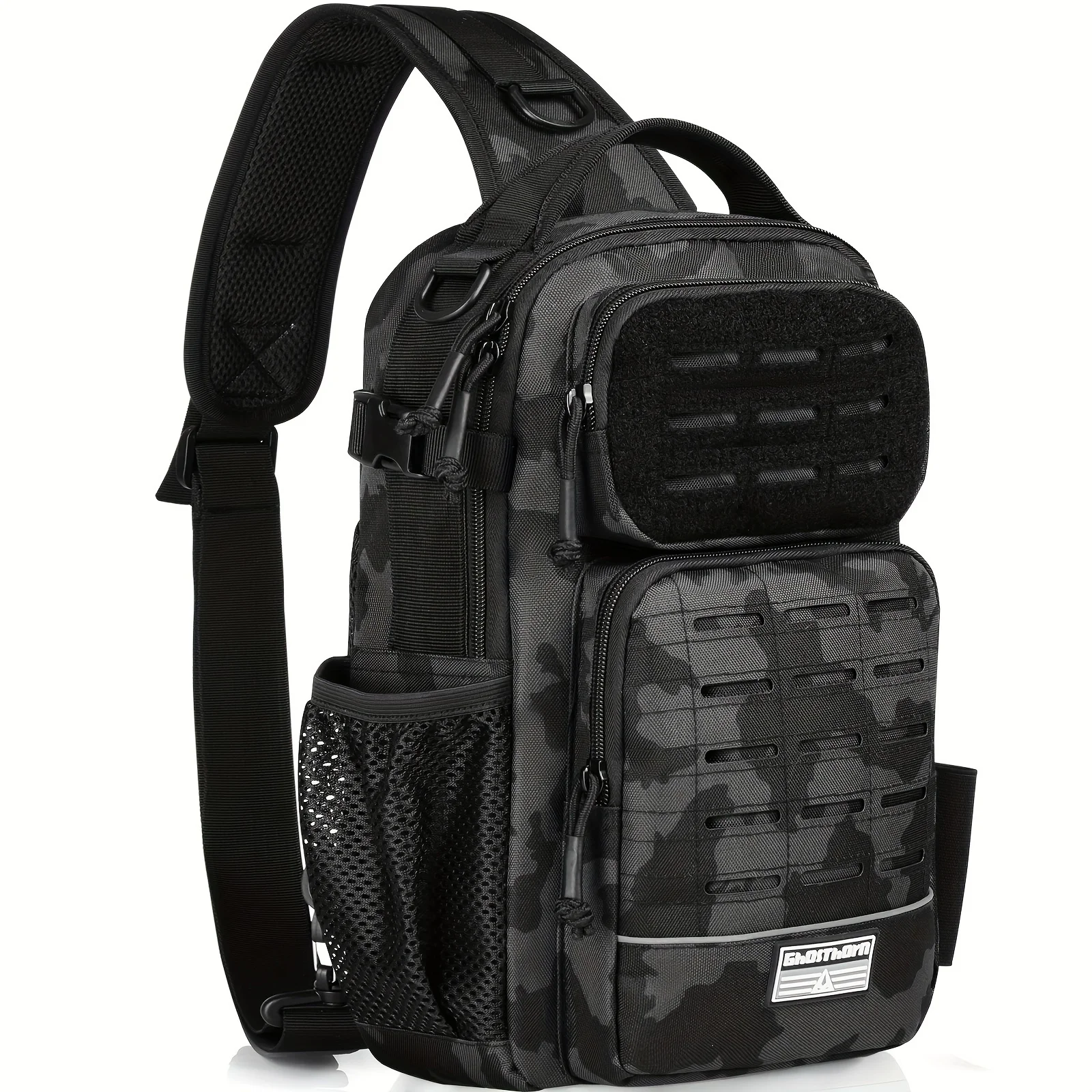 Fishing Backpack Tackle Sling Bag -Lightweight Sling Tackle Storage Bag- Fishing Backpack with Rod Holder gifts