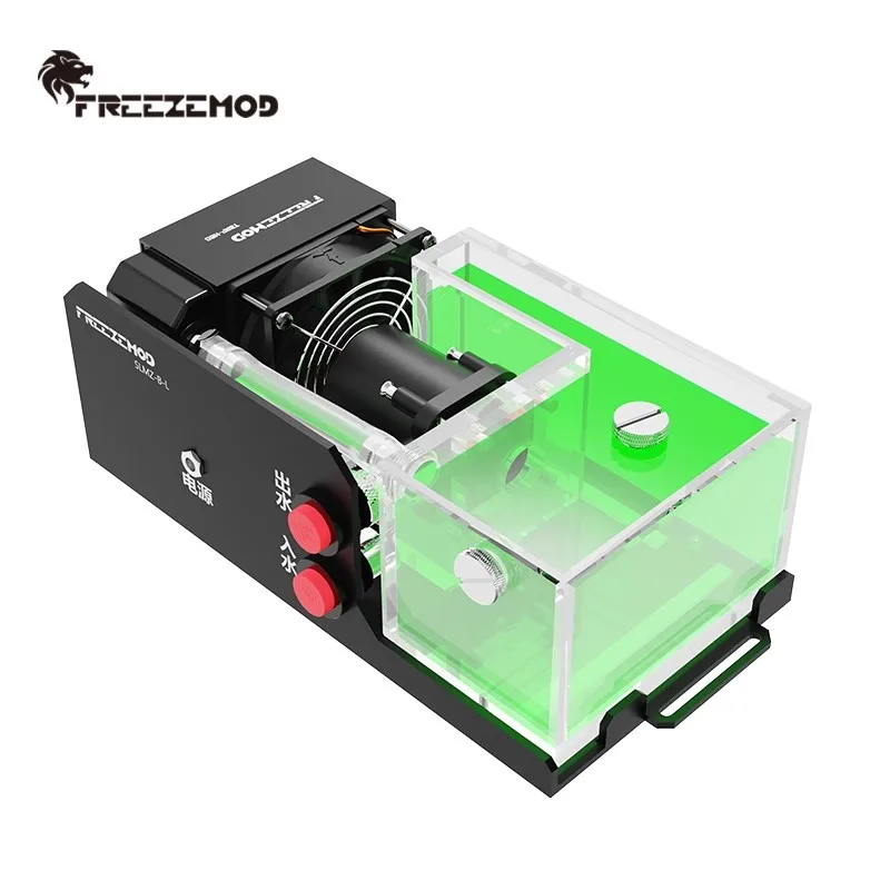 Industrial Medical Beauty Water Cooling Module AIO Pump Box+80MM Single/Dual Waterway Radiator+500ml Reservoir SLMZ-B-L