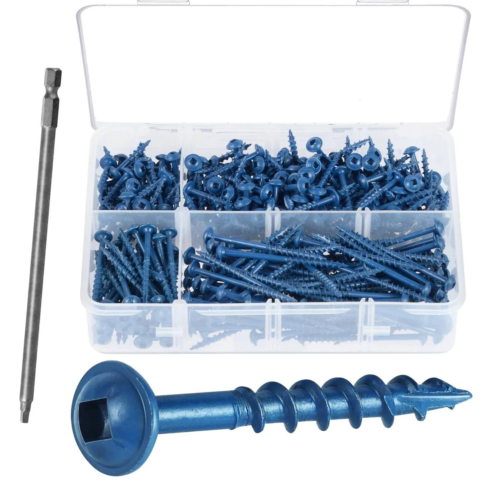 390pcs-box-road-rust-treasure-round-head-with-medium-pocket-self-tapping-screw-coarse-toothed-wood-screw