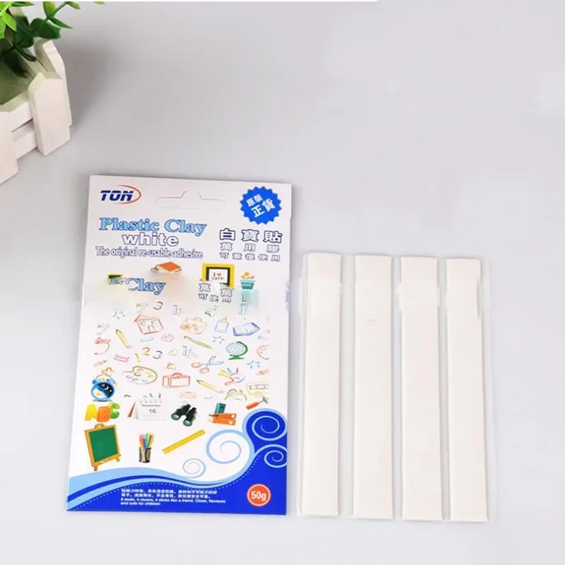 White Multipurpose Reusable Self-Adhesive Clay For Home Office School Removable Adhesive Putty Tabs Tack Clay DIY Home Decor