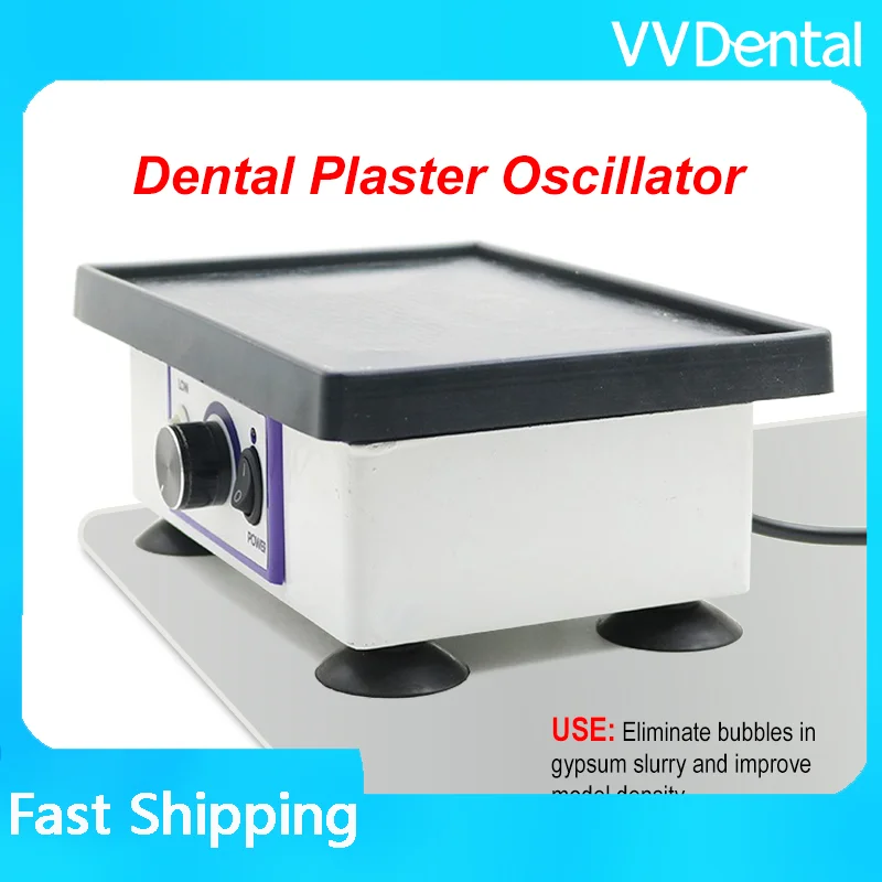 120W Small Square Plaster Vibrator for Dental Laboratory Dental Plaster Oscillator Machine Vibrating Machine