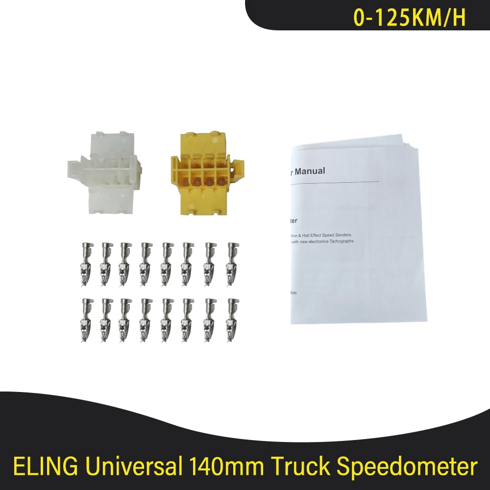 شعبية 140 مللي متر قطر شاحنة نبض عداد السرعة عداد المسافات 0-125 كيلومتر/ساعة مع الخلفية ل Minivan 9-36 فولت #6