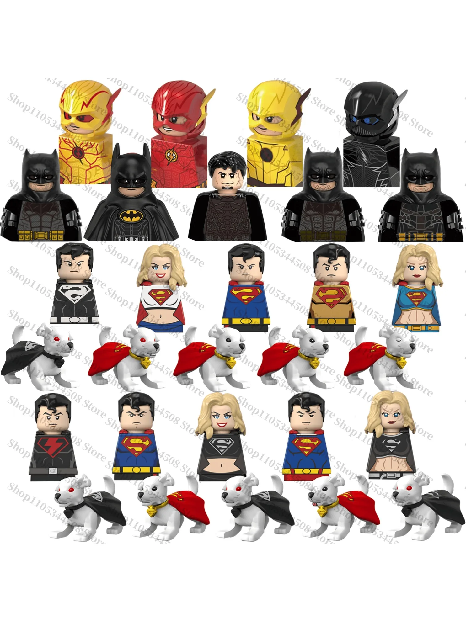Superhelden-TV6227 G0123 G0176 Bausteinfiguren, Mini-Spielzeugbausteine zum Zusammenbauen, geeignet für Sammler und als Geschenk für Feiertage.