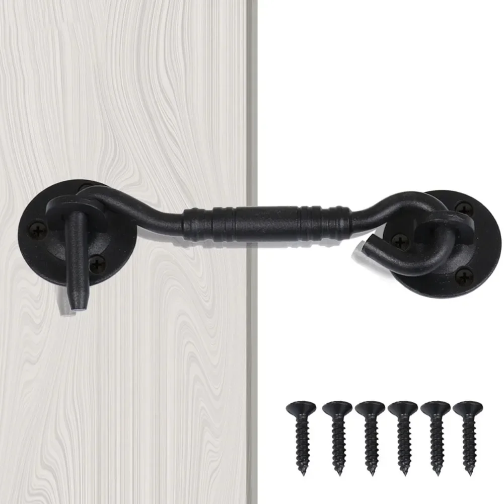 Door Hold Cabin Hook Classic Cast For Garden Gates French Doors Garages Gate Holder Greenhouse Doors For Garden Gates