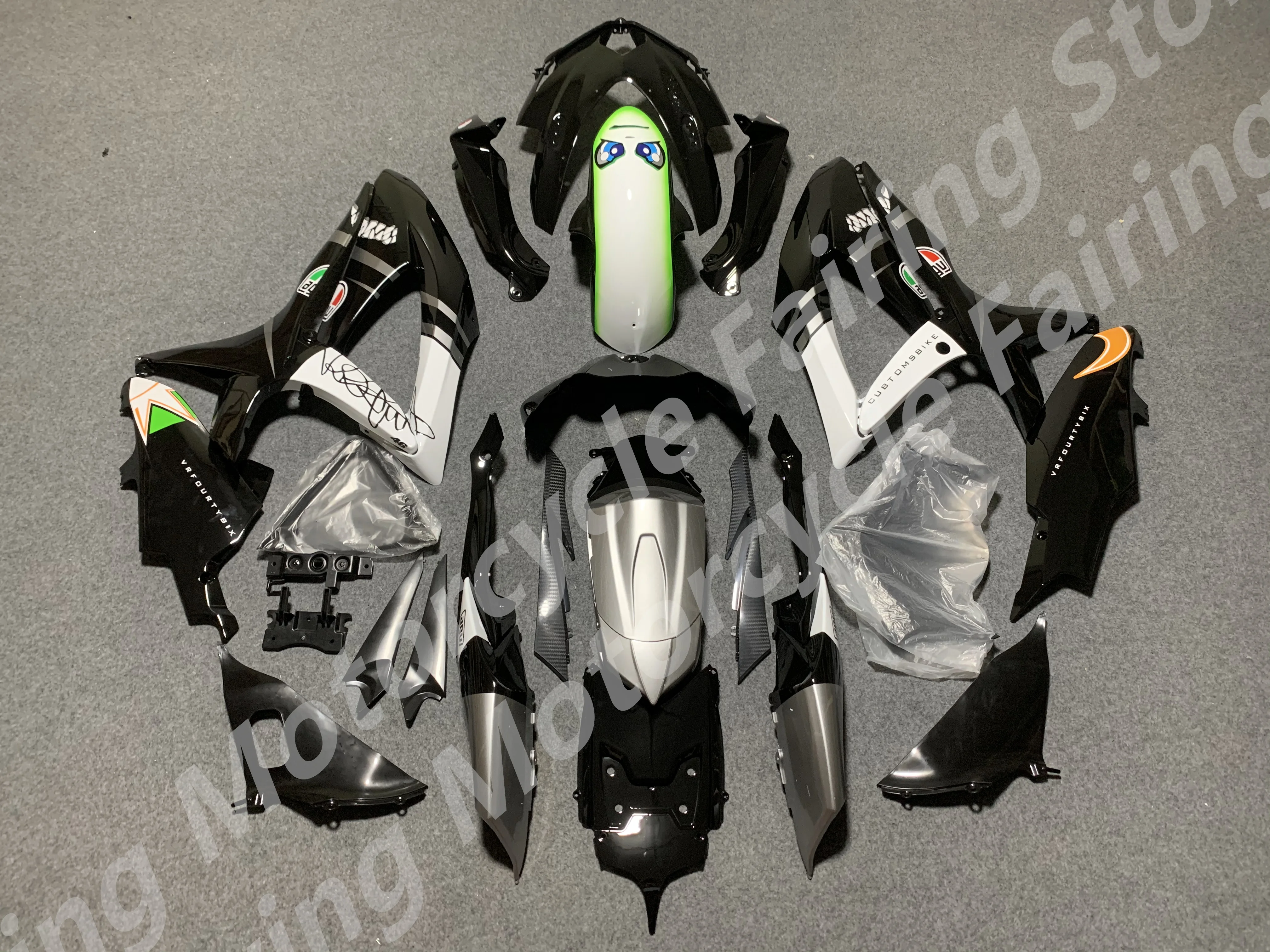 fit for G S XR 600 750 2008 2009 2010 K8 g s xr600 g s xr750 08 09 10 ABS Body Kit Motorcycle bodywork Fairings kits black white