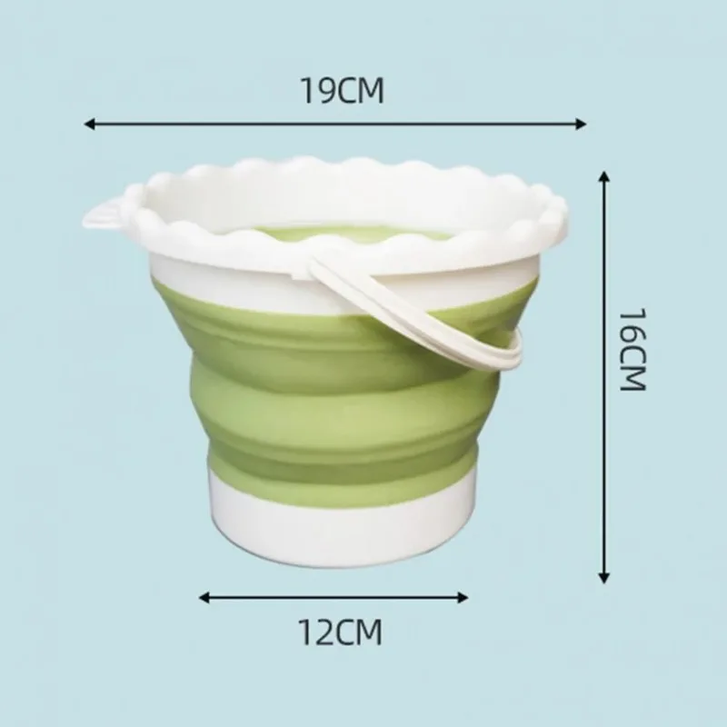Watercolor Bucket Strong Load Bearing Multifunctional Portable Reinforced Handle Silicone Pen Cleaner Bucket Studio Supply