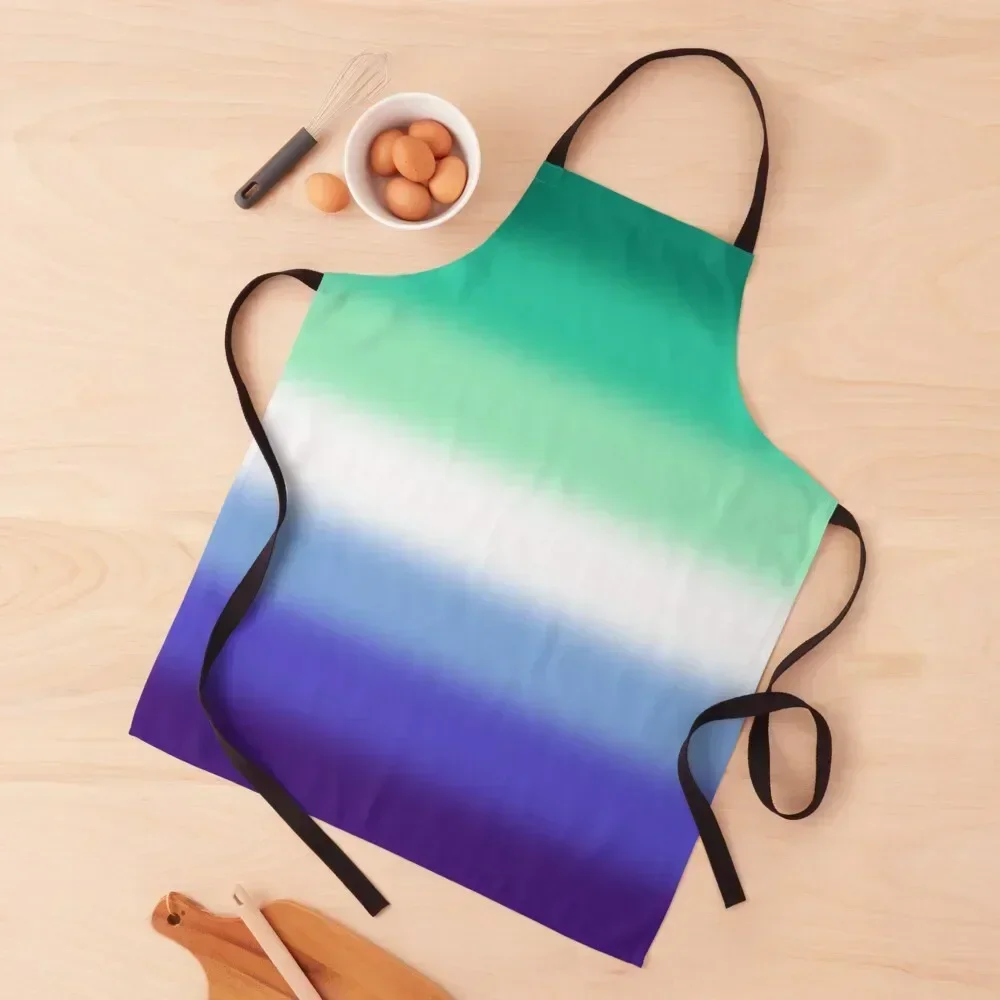

Gradient Gay Male Pride Flag Apron Kitchen And Household Goods Woman Kitchen Camping Teacher Apron