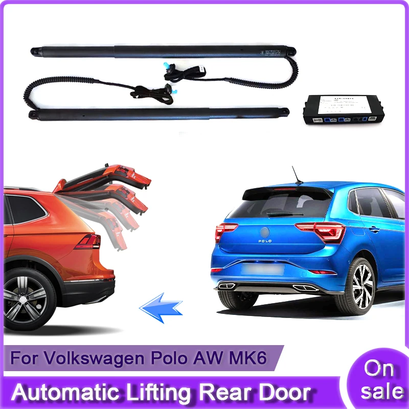 For Volkswagen VW Polo AW MK6 2017~2024 Car Electric Tailgate Lift System Kit Auto Tail Gate Opener Automatic Lifting Rear Door