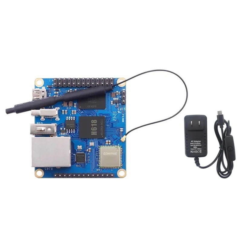 ATP-For Zero 3 Development Board 2GB H618 WiFi5+BT 5.0 Gigabit LAN for Android 12 Debian12 Ubuntu22.04 US Plug