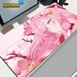 Honkai Impact 3rd Elysia Anime Mouse Pad Gamer Computer Keyboard Desk Mat Non-slip Comic Mousepad Stuff Accessories PC Cushion