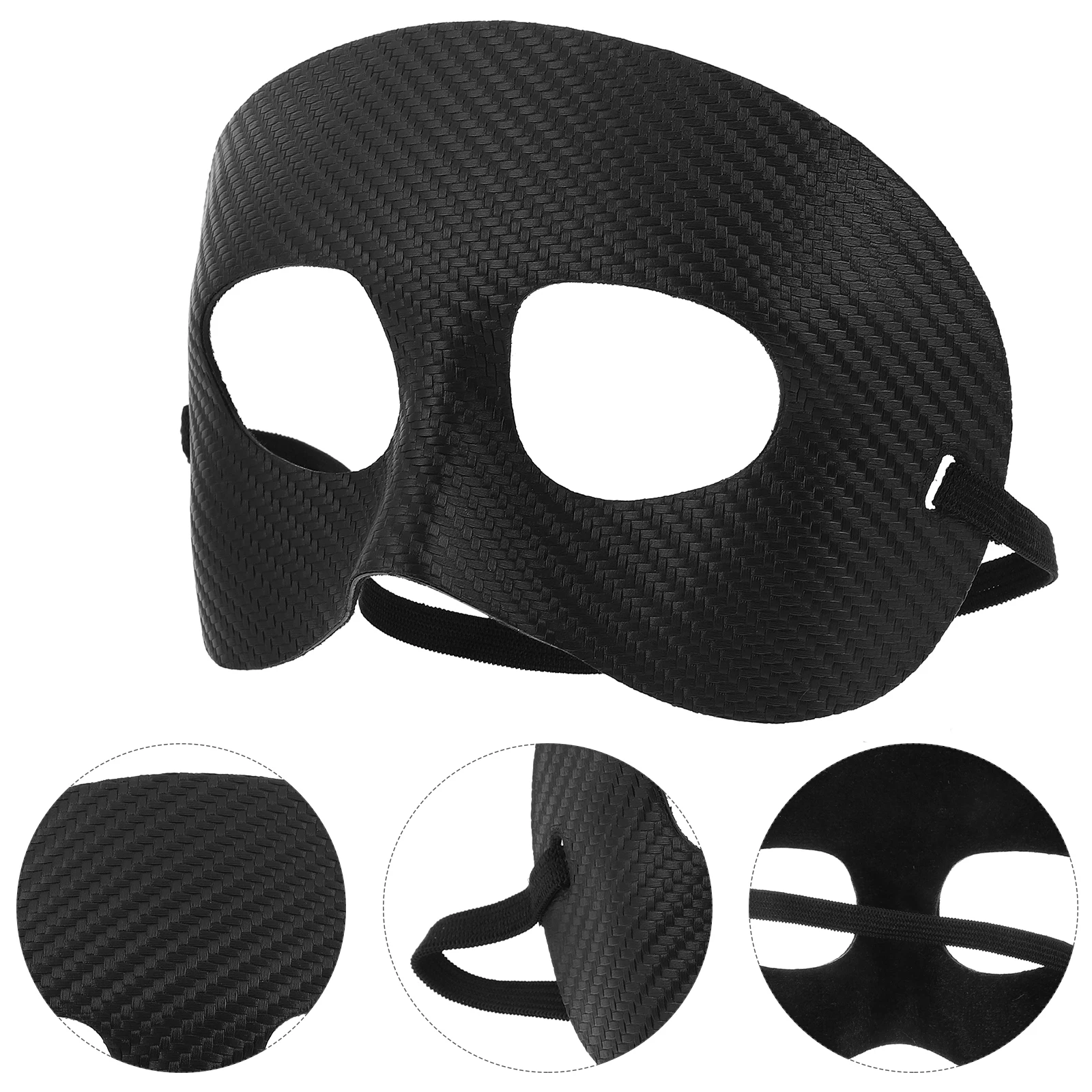 

Sports Mask Face Costume Masks for Adults Masquerade Black Facial Cover Plastic
