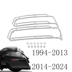 Motorcycle Saddlebags Lid Top Rail Guard For Harley Touring Street Electra Glide Road King 1994-2013 2014-2024