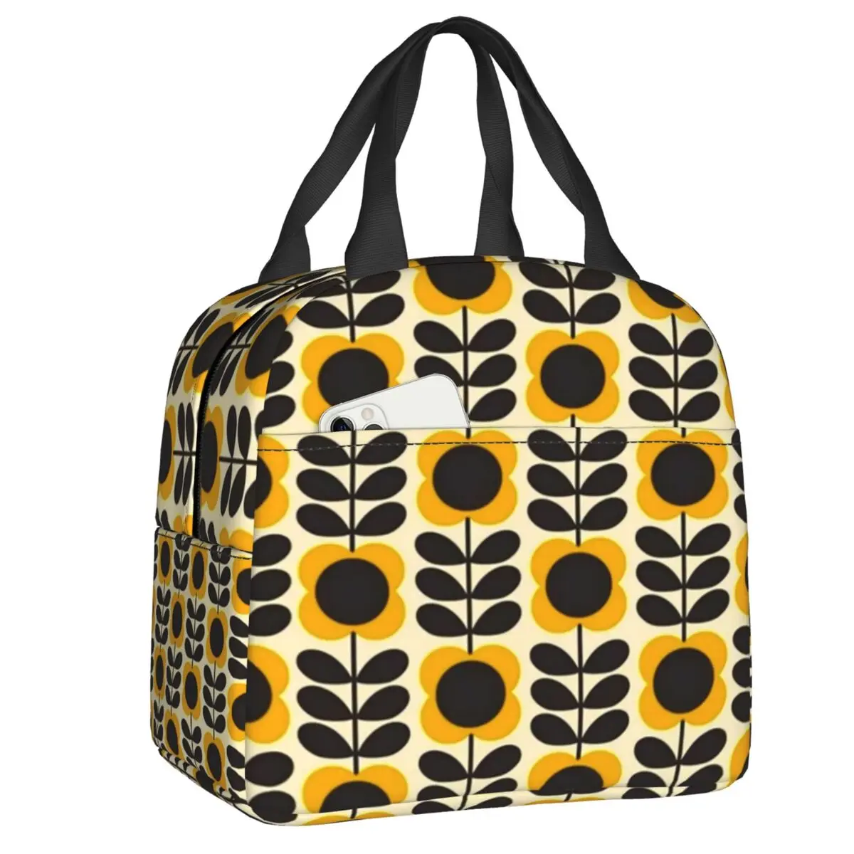 Custom Orla Kiely Multi Stem Flowers Lunch Bag Men Women Warm Cooler Insulated Lunch Box for Adult Office