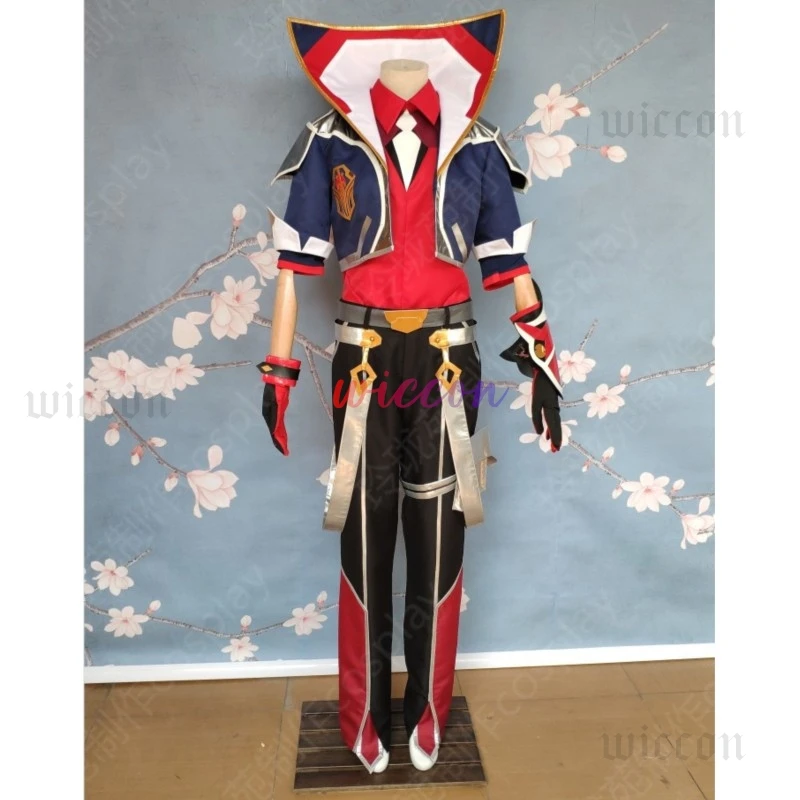 أزياء Ezreal التأثيرية أزياء المعركة الأكاديمية Ezreal مجموعات كاملة من أزياء LOL Battle Academia ملابس حفلات الهالوين للنساء والرجال