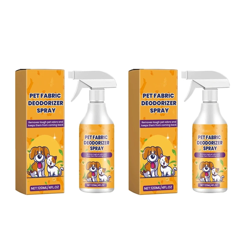 120ml Pet Odor Remover Eliminate Unpleasant Smell from Your House Offices Floor Dogs Friendly Space with Easily to Use