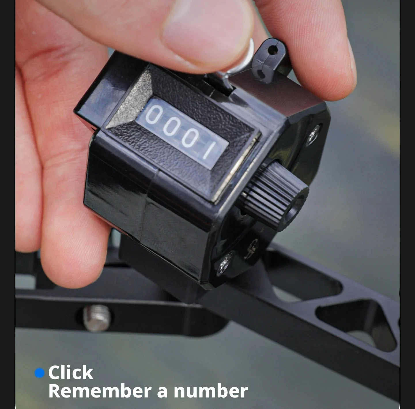 Outdoor-Angelzähler, manueller mechanischer Zähler, handgehaltener Zähler, 4-stelliger Zähler, Klickzähler für Köderboxen – Detail 12