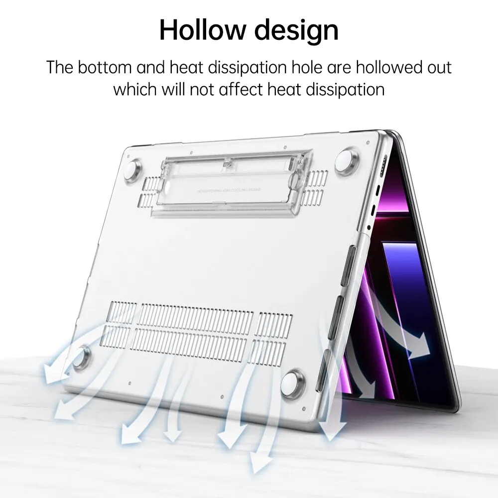 2023 New Laptop Case For Macbook Air 13 M1 M2 A2337 Case For Macbook Pro 13 A2338 Case Chip 2022 Air 13.6 A2681 Support Cover