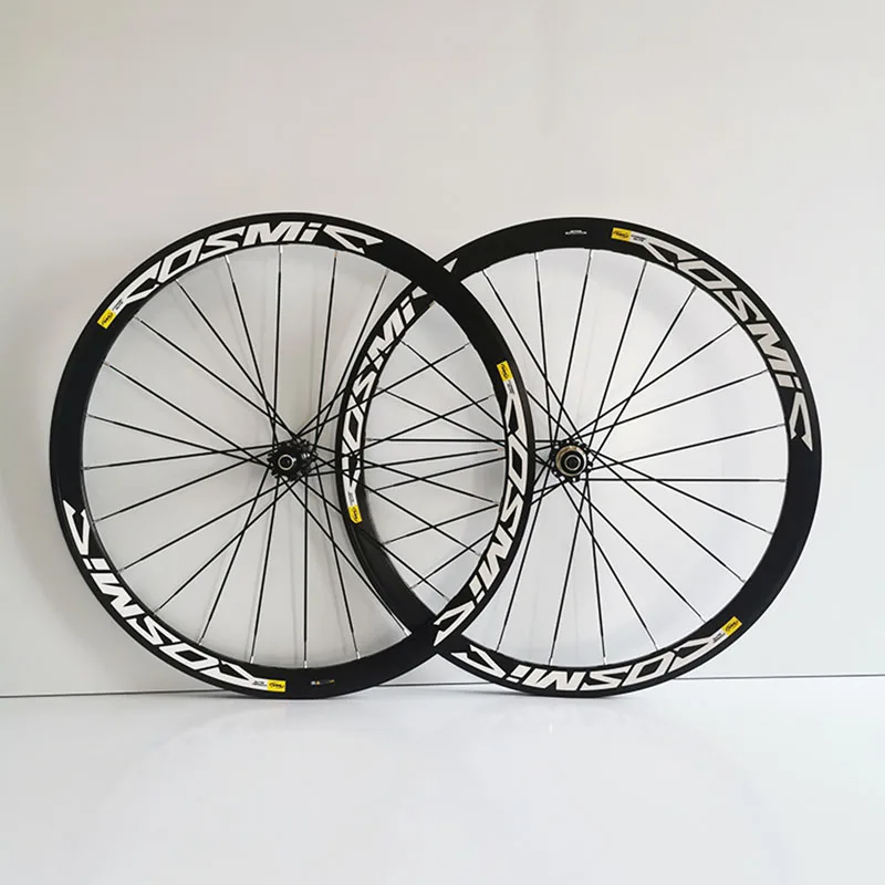 Cosmic Elite Road Bike V Disc Brake Wheels Rims 700C Bicycle 40mm Aluminum Alloy Wheelset