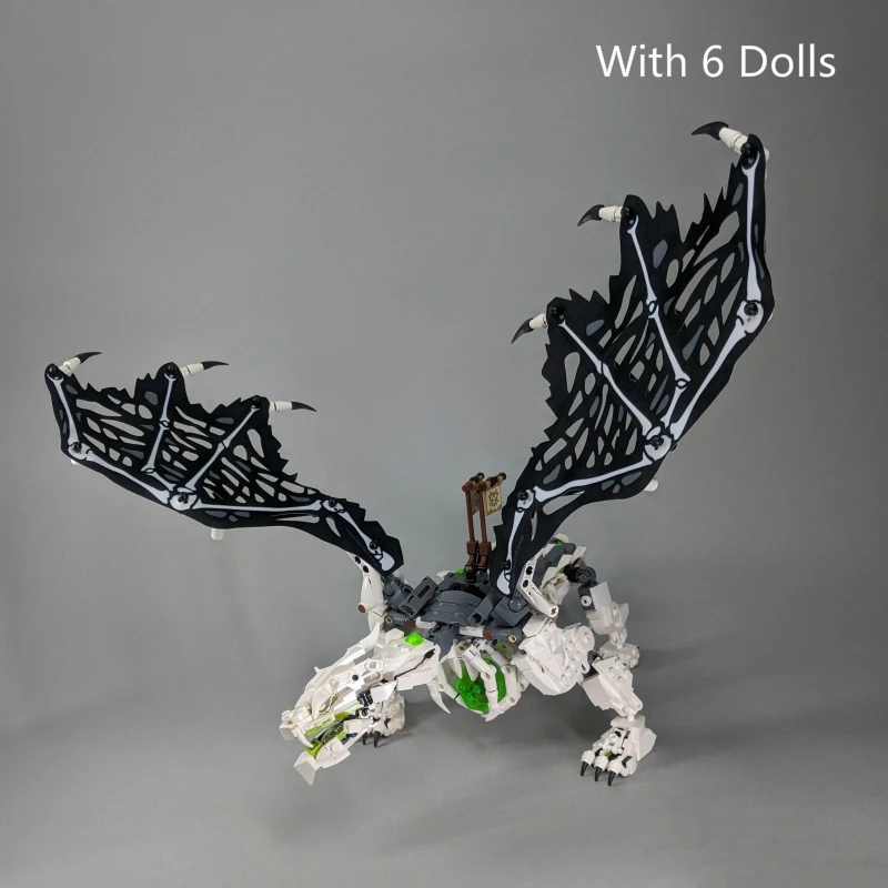 Ninja Skull Sorcerer's Dragon Model Building Blocks Compatible 71721 Bricks Kids Toys For Children